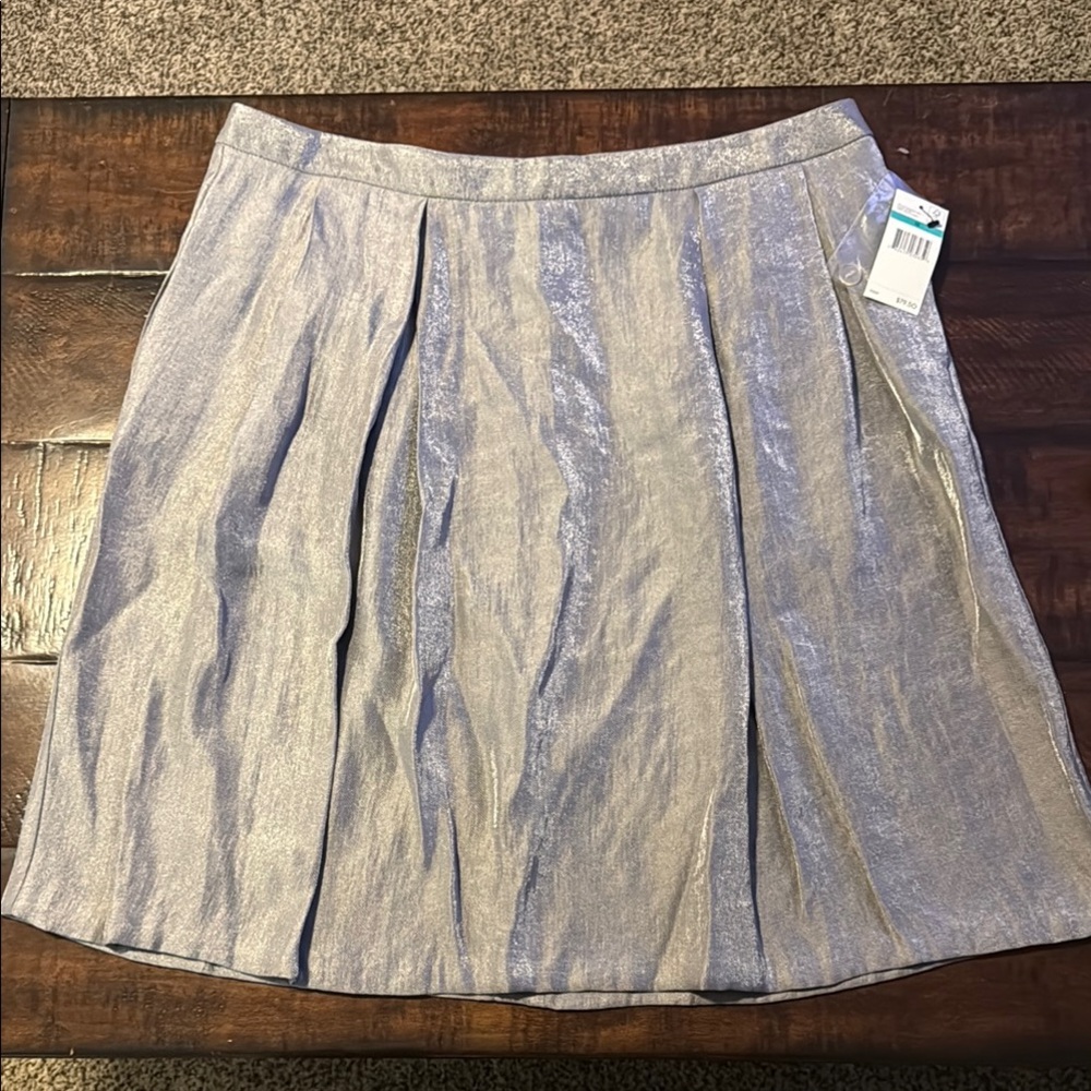 Nine West Elegant Silver Women's Skirt NWT size 16